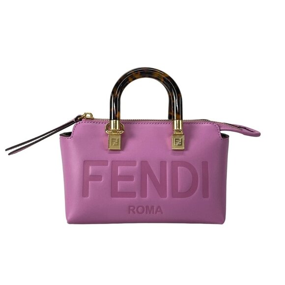 FENDI Mini By The Way Pink Leather Handbag 1219-070125 - Picture 1 of 13